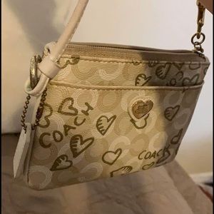Tan Coach handbag